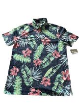 Falls Creek Performance Floral Print Polo Shirt Men&#39;s Size Medium Casual... - $327.37 MXN
