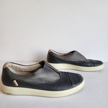 Ecco Soft 7 Slip On Loafer Womens Size 38 EU 7 US Dark Gray Danish Design - £12.95 GBP