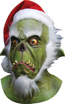 Morris Costumes Men&#39;s Green Santa Latex Mask - £116.35 GBP