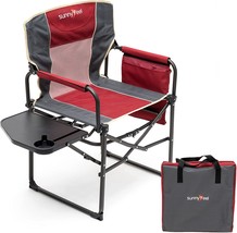 Sunnyfeel Camping Directors Chair, Heavy Duty,Oversized Portable Folding Chair - £72.95 GBP