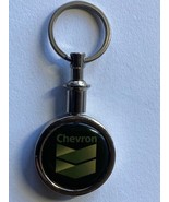 Vintage Chevron Keychain/Fob. Removable ring.  Collectible petroliana. - £4.99 GBP