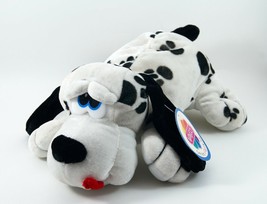 Nanco Plush Dalmatian Dog Puppy White and Black 11&quot; With Tags 2002 - $14.99