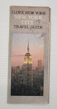 *L2) Vintage 1983 I Love New York City Travel Guide Foldable Pocket Map - $5.93
