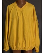 FootJoy V Pullover Uomo XL Giallo Pioggia Golf Vento Tasca con Zip Elast... - $49.49