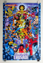 1993 Marvel poster: Avengers,Spider-man,Thor,X-Men,Hulk,Iron Man,Wolverine,Rogue - £38.71 GBP