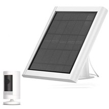 3W Solar Panel for Ring Stick Up Cam &amp; Spotlight Cam Battery5V White Solar Pa... - £44.44 GBP