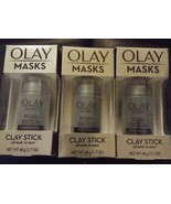 3 - Olay Masks Pore Detox Clay Stick, New - $23.38