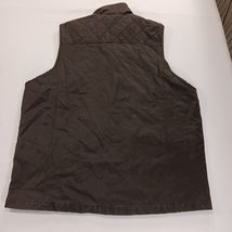 Mountain & Isles Men's 2XL Brown Waxed Canvas Vest Flannel Lined Full Zip Pocket image 2