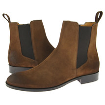 Alex D &quot;Memphis&quot; Men&#39;s Zipper Ankle Boot, Tobacco Suede - £112.44 GBP