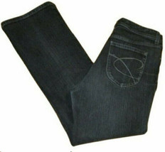 Chicos Jeans Boot Cut Womens Size 0 Short (4P) Quarty Platinum Black Denim - £7.85 GBP