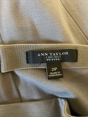 Ann Taylor Petite Gray Knit Pencil Skirt Size 2P Item image 4