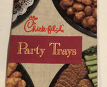 Vintage Chick-fil-a Brochure Eat Mor Chikin Party Trays 1997 BRO3 - £10.11 GBP