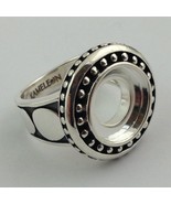 Authentic Kameleon Sterling Silver Antiqued Round Ring Kr-28 Kr028 Size ... - $77.94 CAD