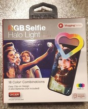Selfie Halo Clip On Light New! Vlogging RGB LED Heart - For Phone Camera... - £7.97 GBP