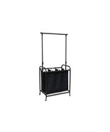Oceanstar 3-Bag Rolling Laundry Sorter with Adjustable Hanging Bar Bronze - $165.54