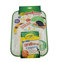 Crayola Dry Erase Crayon Board Set With 8 Crayons Eraser Mitt and Sharpe... - $14.98
