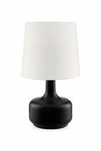 Cheru BLACK Powder Mid-Century Modern Touch On Metal Table Lamp K-819BK - £37.02 GBP
