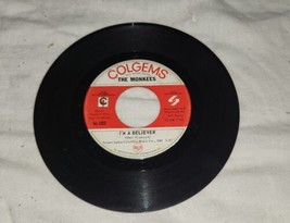 The Monkees Colgems 45RPM 66-1002 Im Not Your Steppin Stone A Believer Vinly - £15.61 GBP