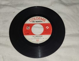 The Monkees Colgems 45RPM 66-1002 Im Not Your Steppin Stone A Believer V... - £14.93 GBP