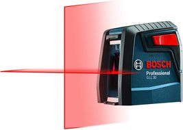 Bosch GLL30S 30ft Cross-Line Laser Level Self-Leveling - FREE Shipping! - £31.34 GBP