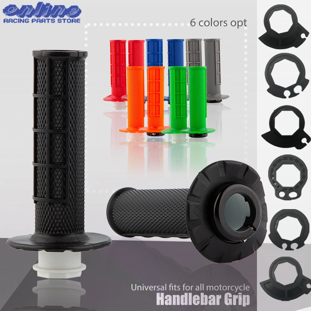 Motorcycle Grips 7/8&quot; 22mm Hand Grip W/ The Snap-on Cam Lock-on Grips Dirt Bike - £8.67 GBP+