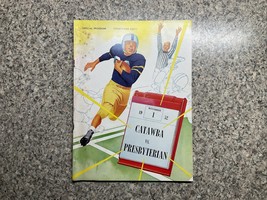CATAWBA VS. PRESBYTERIAN COLLEGE FOOTBALL PROGRAM 11-1-1952 - $29.68