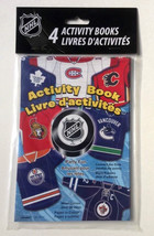 4x NHL Hockey Activity Pad Book Party Favors Fun Puzzles Color New - £4.92 GBP