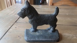 ANTIQUE HEAVY Scottish Terrier Doorstop Bookend 5 x 5 x 2 inches - £71.21 GBP