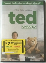 TED ~ Mark Wahlberg, Seth MacFarlane, Unrated, *Sealed*, 2012 Comedy ~ DVD - £8.67 GBP