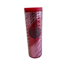 Starbucks 2022 Holiday Candy Cane Swirl Acrylic Travel Tumbler 16oz Pink... - €21,24 EUR