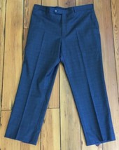 Tommy Hilfiger Mens Flat Front Trim Fit 100% Wool Suit Separate Pant Gra... - $59.99