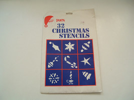 Vintage santa 32 Christmas stencils kit snowflakes chase products company  - $23.74