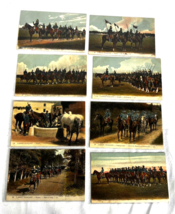 8 French Army Dragoons Tinted Photo Postcards Excellent Condition postcard - £31.64 GBP