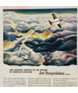 1944 Bell Aircraft WW2 Era Advertisement Aviation Jet Propulsion Planes ... - $553.22 MXN