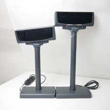 2x Verifone P040-08-300 2-Line Customer Pole Display with Stand &amp; Cable ... - $98.99