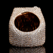 5Ct Baguette Cut Moissanite Men&#39;s Custom Wedding Ring 14K Two-Tone Gold Plated - £247.82 GBP