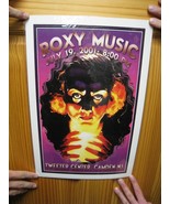 Roxy Music Poster Tweeter Center Camden New Jersey Bryan Ferry - $4,871.01 MXN