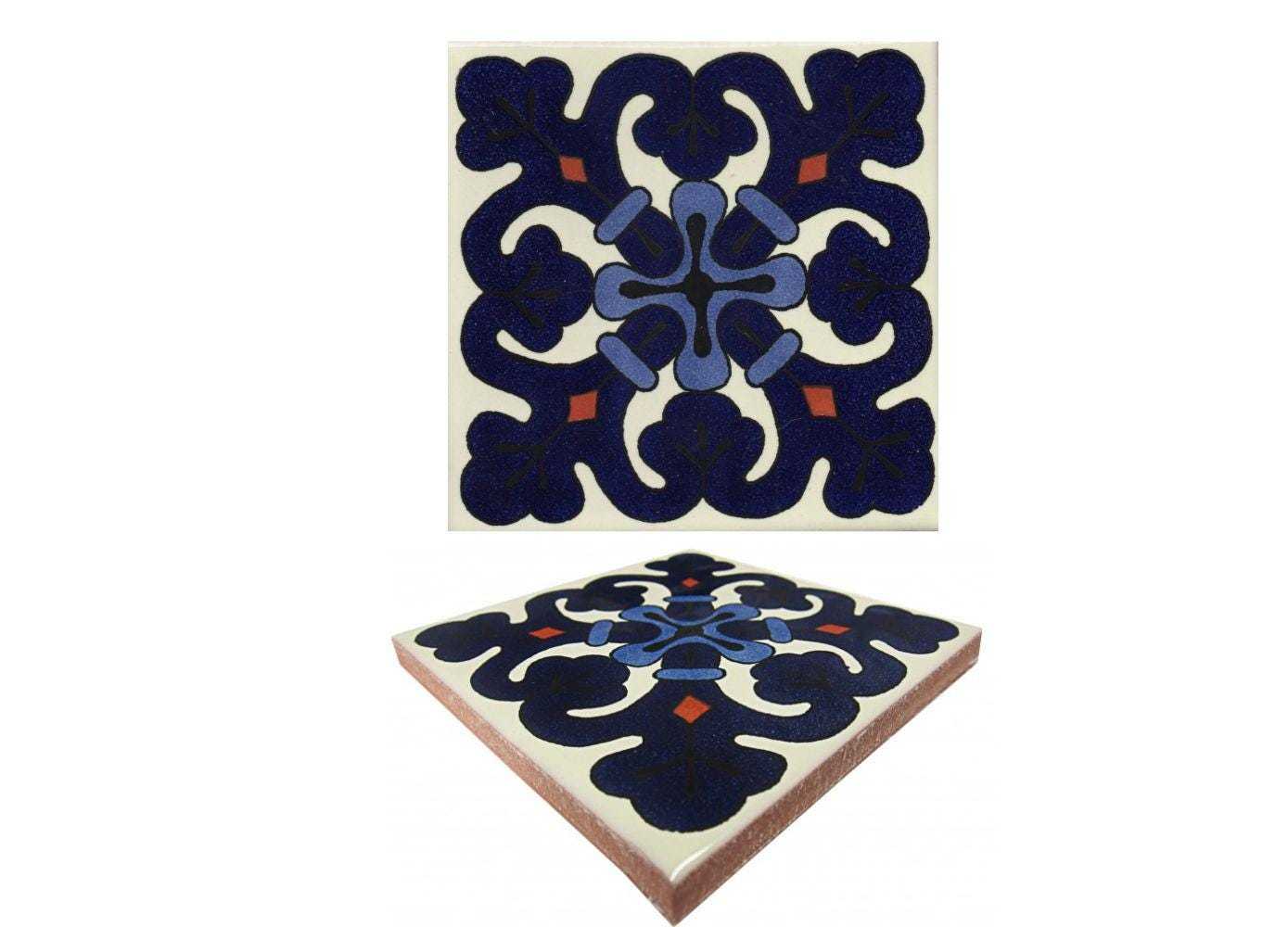 Mexican Talavera Ceramic Tiles Barroco Handcrafted  - Esteban -  (you se... - $199.00