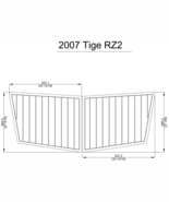 2015 Tige RZ2 Swim Platform Pad Pad Boat EVA Teak Decking 1/4&quot; 6mm - $382.65 CAD