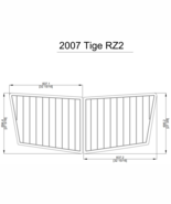 2015 Tige RZ2 Swim Platform Pad Pad Boat EVA Teak Decking 1/4&quot; 6mm - £221.33 GBP