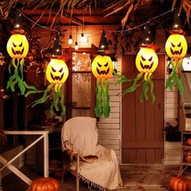 Halloween Decorations, Halloween Pumpkin Lights 5PCS LED Pumpkin String LIGHTS - £19.94 GBP