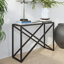 Calix 42&#39;&#39; Wide Rectangular Console Table In Blackened Bronze - £108.70 GBP