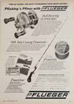 1975 Print Ad Pflueger Supreme Bait Casting Fishing Reels &amp; Rods Hallandale,FL - £15.81 GBP
