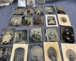 Tintypes Lot of 23 From St Louis Area. 1 Identified Ella Dees DuQuoin Il... - $123.75