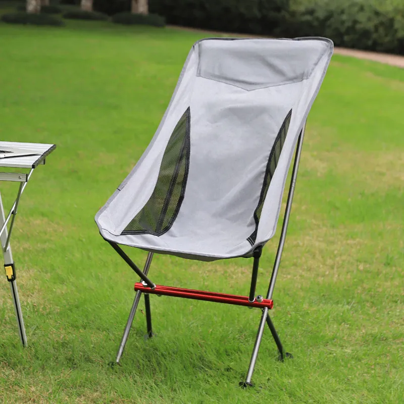 Backrest Portable Folding Camping Chair Outdoor Garden Loungers Lightweight - £53.01 GBP+