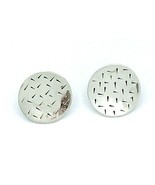 Vintage 925 Sterling Silver MEXICO Disc Post Earrings - $35.64