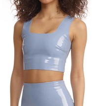 Commando faux patent leather crop top in Vintage Blue - $93.00