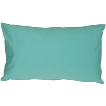 Caravan Cotton Turquoise 12x19 Throw Pillow, Complete with Pillow Insert - £20.56 GBP