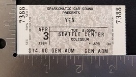 YES / JON ANDERSON - VINTAGE 04/03/1984 CONCERT TICKET STUB - €8,55 EUR
