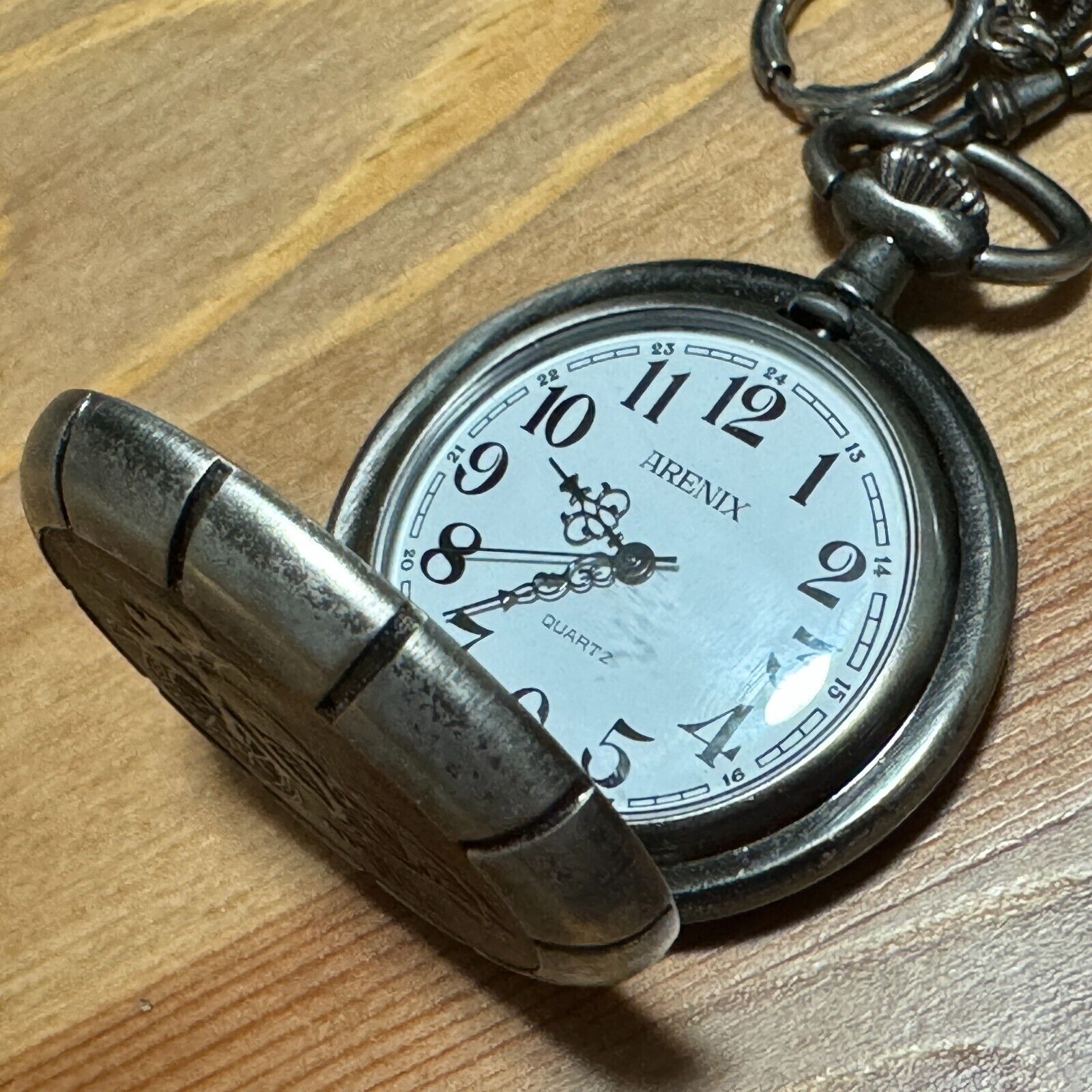 VTG Arenix American Spirit Pocket Watch Men Japan Movt Quartz Analog New... - $28.49